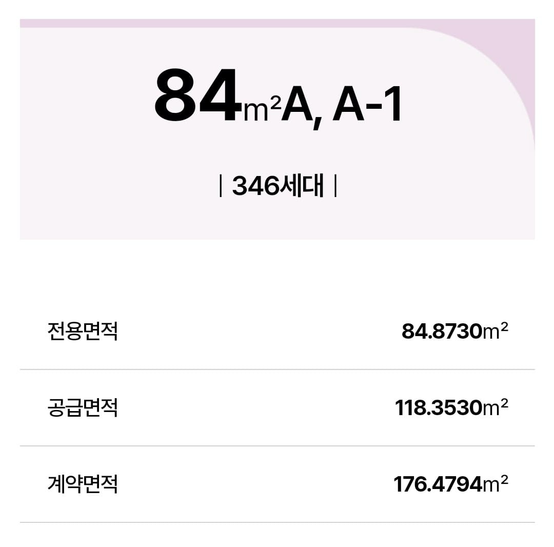 더샵 오산역 아크시티 84A 타입 판상형 4베이 구조 평면도 분석